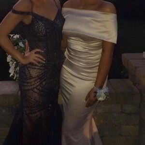 Vince Camuto Champagne Prom Dress